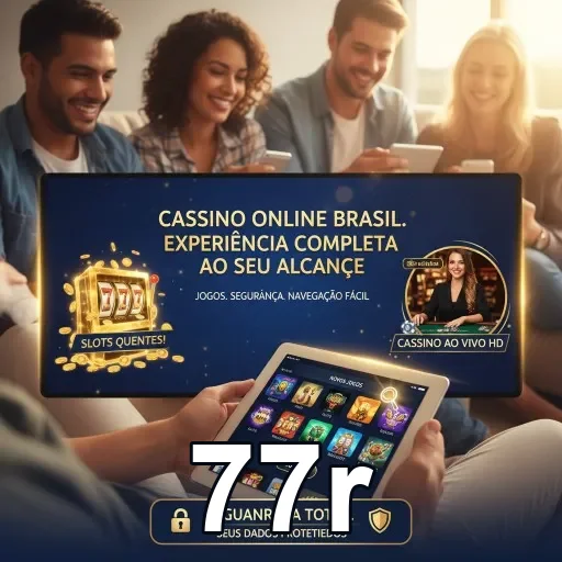 Ilustração de Explore o aplicativo cassino 77r e jogue com segurança
