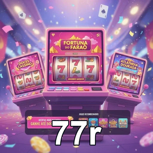 Ilustração de Explore os slots e VIP no 77r com pagamentos rápidos