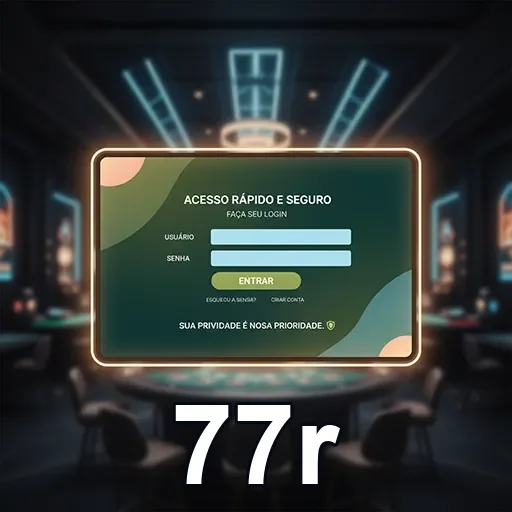 Ilustração de Acesse o 77r com login rápido e seguro